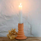 Rustic Handmade Terracotta Candle Stick