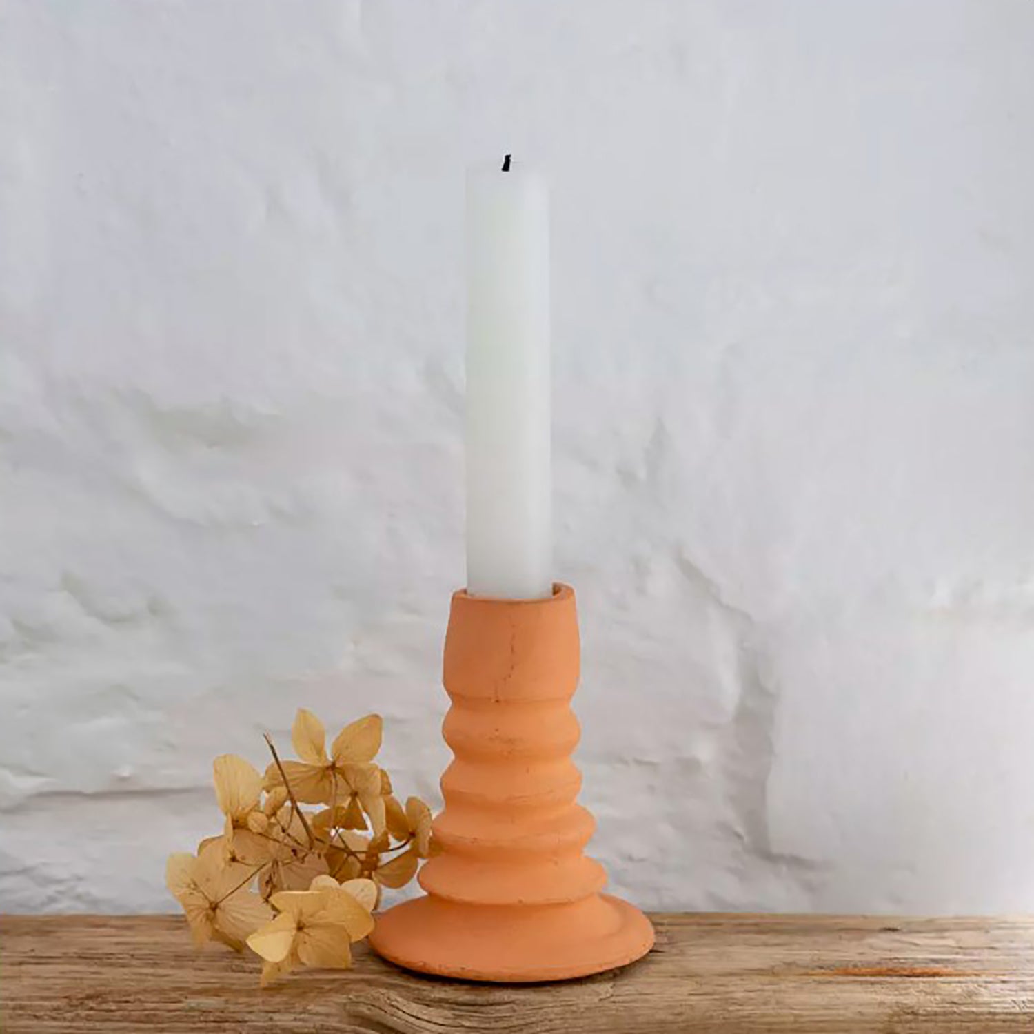 Rustic Handmade Terracotta Candle Stick
